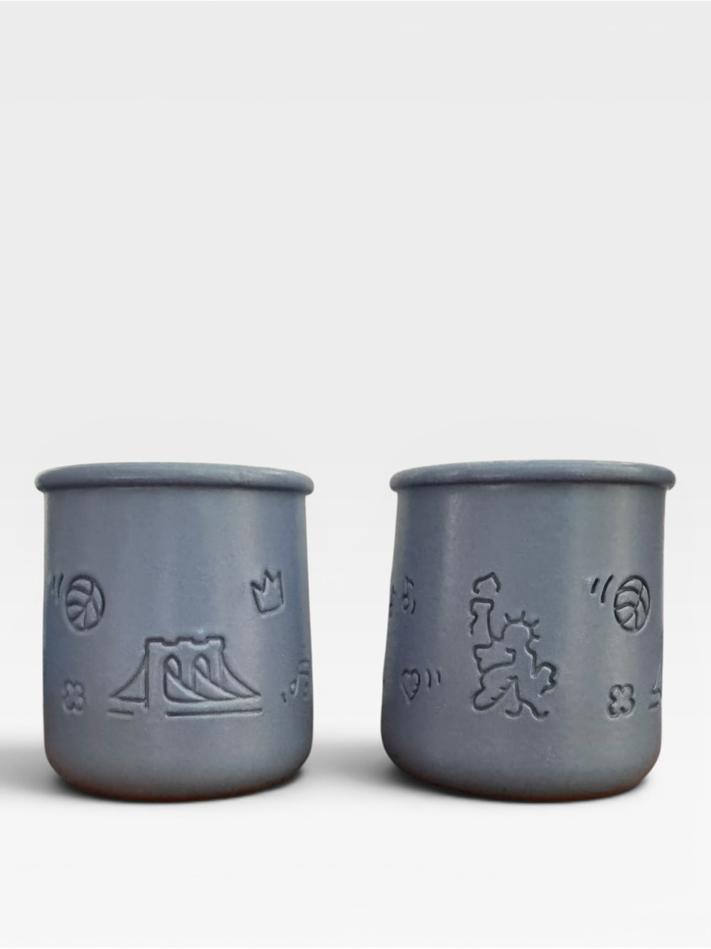 Set of 2 - La Fermiere x Alex Alpert Limited Edition NYC Glazed Yogurt Pots
